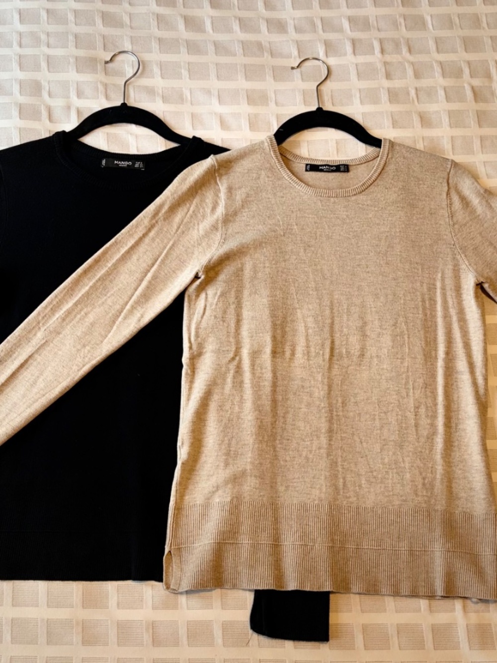 Set of 2 Mango Sweaters (Camel, and Black) - Excellent condition